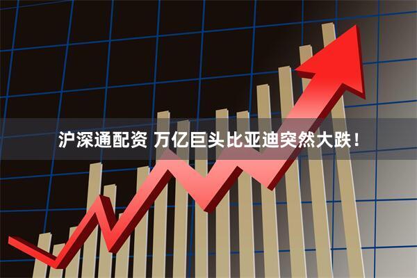 沪深通配资 万亿巨头比亚迪突然大跌！