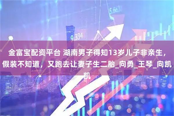 金富宝配资平台 湖南男子得知13岁儿子非亲生，假装不知道，又跑去让妻子生二胎_向勇_王琴_向凯