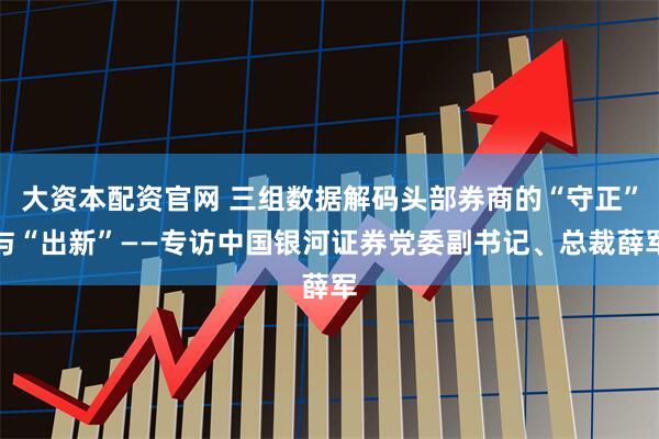 大资本配资官网 三组数据解码头部券商的“守正”与“出新”——专访中国银河证券党委副书记、总裁薛军